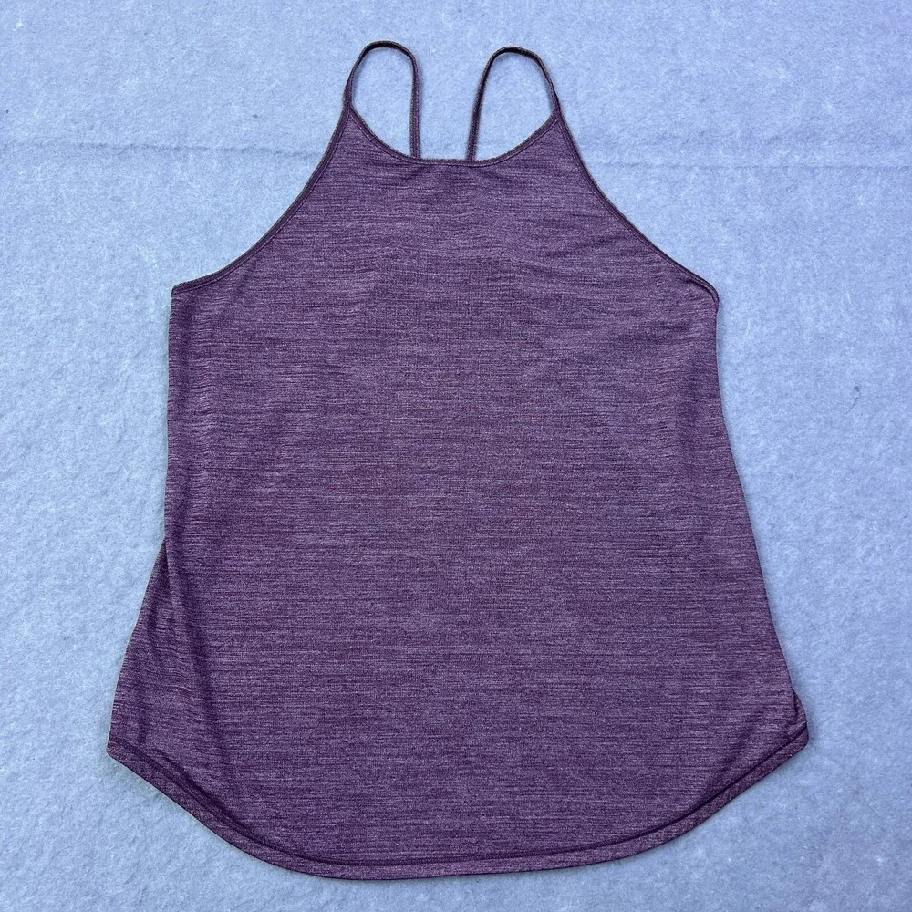 Lululemon Tank Women's 6‎ Fast As Light Singlet Heathered Bordeaux Drama W1NHKS